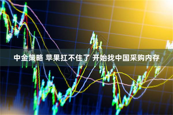 中金策略 苹果扛不住了 开始找中国采购内存